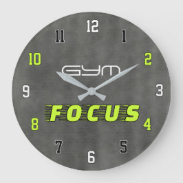 GYM FOCUS Modern Fitness Stor Klocka