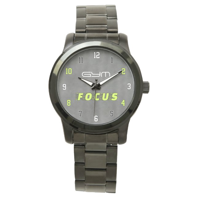 GYM FOKUS Modern Fitness Armbandsur (Framsida)