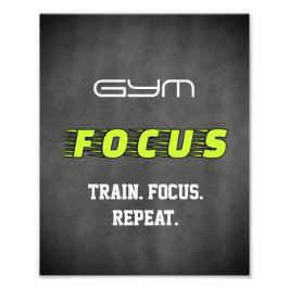 Gym Fokus motivation Fototryck