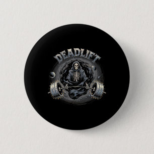 Gym för deadlift Skeleton Gift Fitness Goth Tarot Knapp