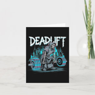Gym för deadlift Skeleton Gift Fitness Goth Tarot  Kort