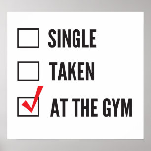 Gym för relationsstatus poster