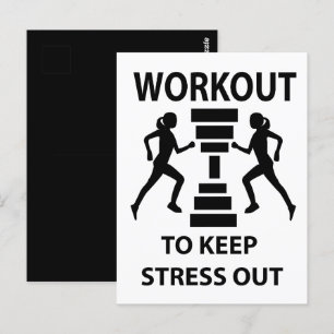 Gym för träning av träning vykort