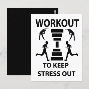 Gym för träning av träning vykort
