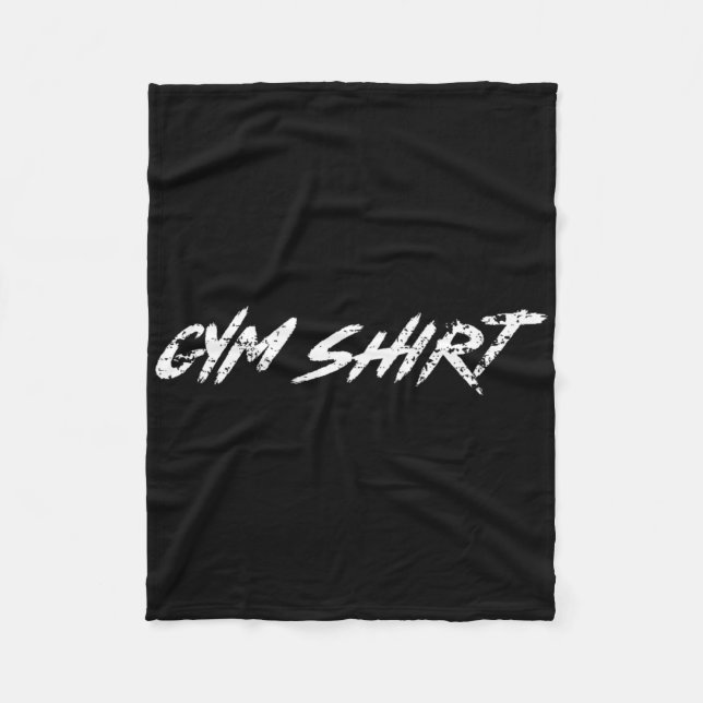 Gym Funny Weightlifting Bodybuilding Workout Power Fleecefilt (Framsidan)