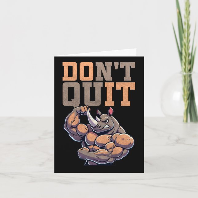 Gym Gift För manar Training Motivation Fitness Bod Kort (Framsida)