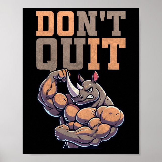 Gym Gift For Men Training Motivation Fitness Bodyb Poster (Framsidan)