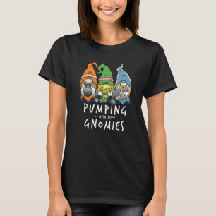 Gym Gnomes Pumping with My Gnomies Workout Fitness T Shirt