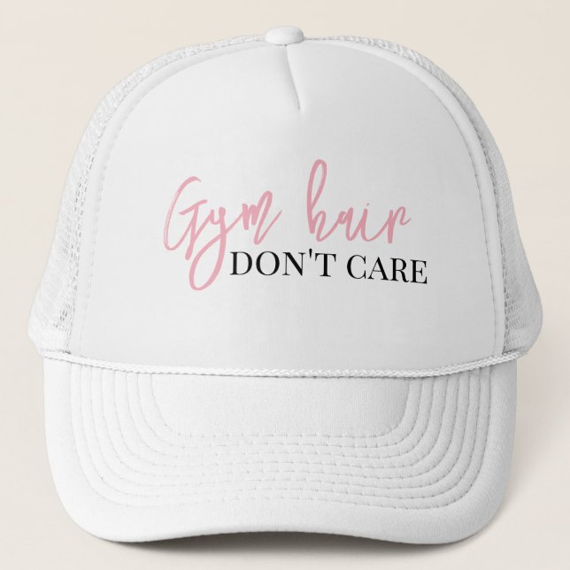 Gym Hair bryr sig inte om Gym Baseball Cap Keps (Framsida)