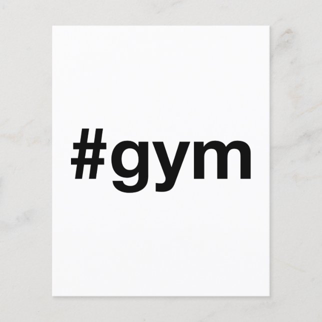 GYM Hashtag Flygblad (Framsidan)