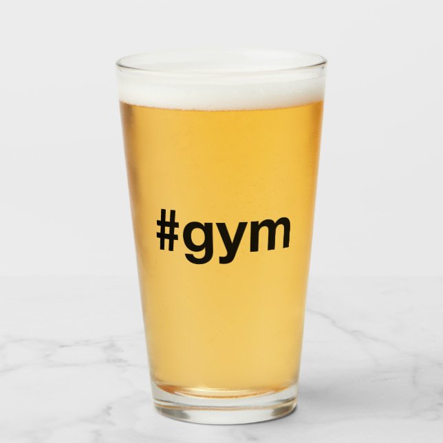 GYM Hashtag Glaskopp (Framsida fylld)