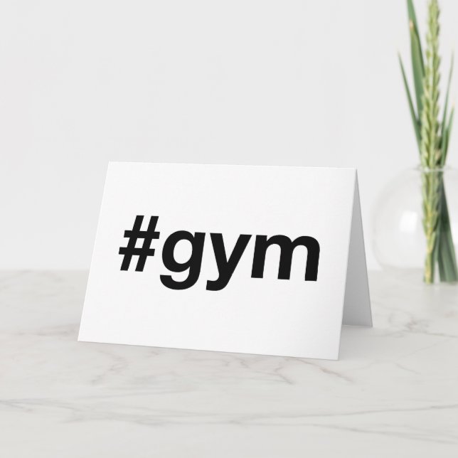 GYM Hashtag Kort (Framsida)