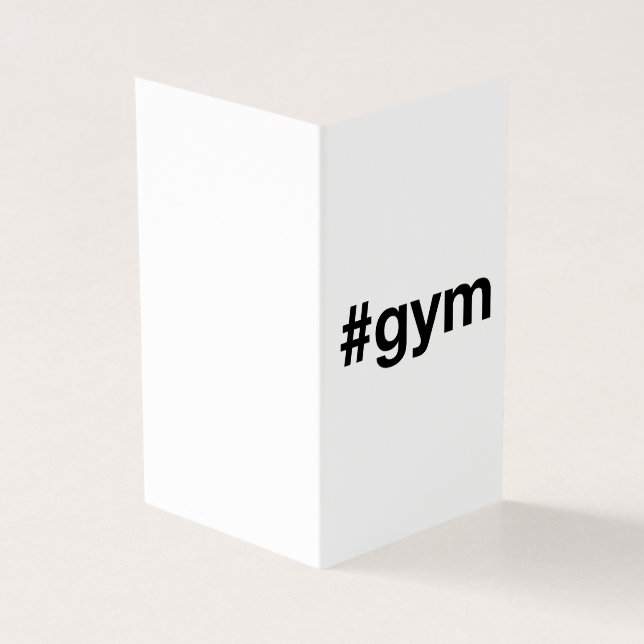 GYM Hashtag Kort (Utsida)