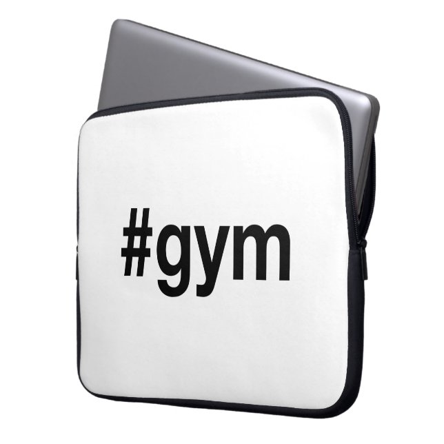 GYM Hashtag Laptop Fodral (Framsidan Vänster)