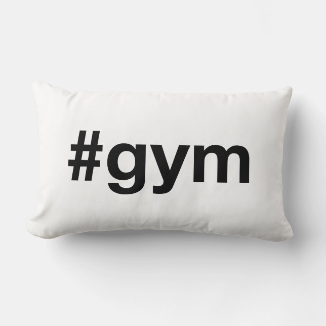 GYM Hashtag Lumbarkudde (Framsida)