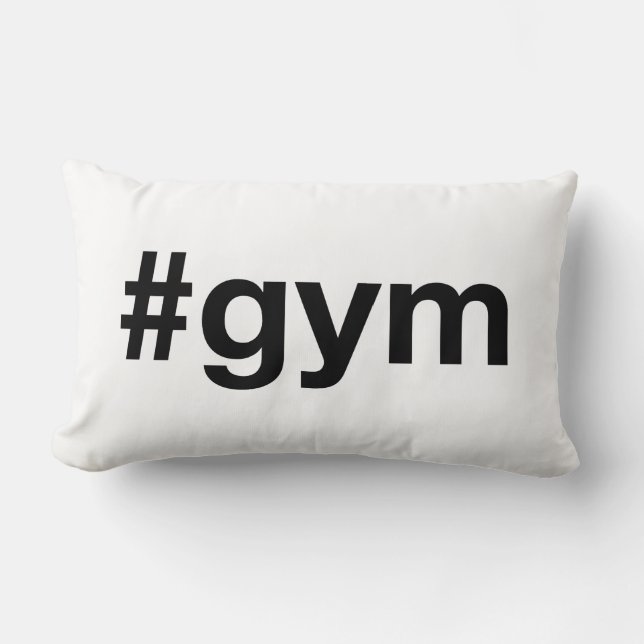 GYM Hashtag Lumbarkudde (Framsida)