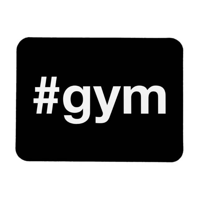 GYM Hashtag Magnet (Horisontell)