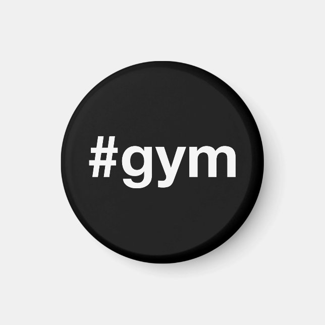 GYM Hashtag Magnet (Framsidan)