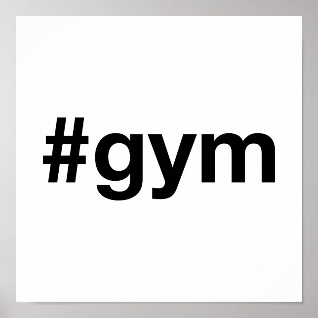 GYM Hashtag Poster (Framsidan)