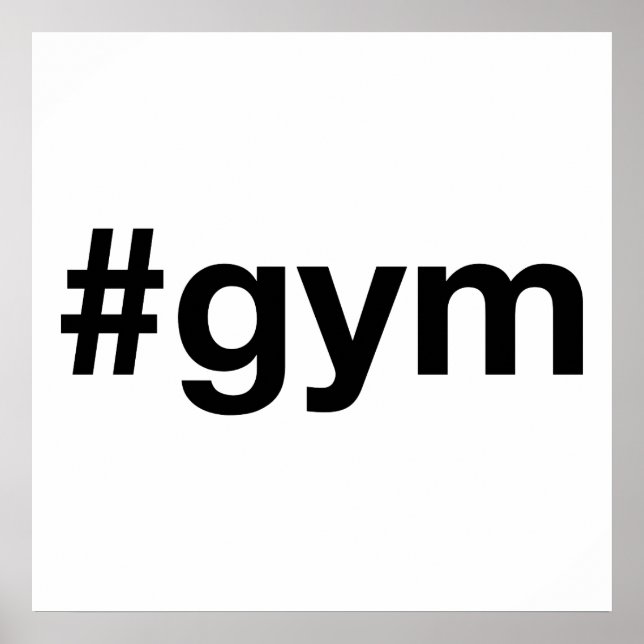 GYM Hashtag Poster (Framsidan)