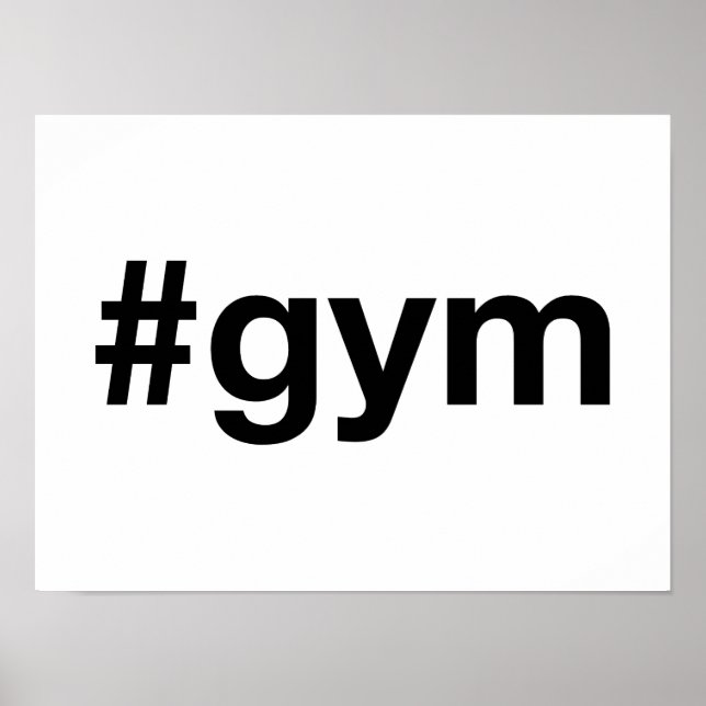 GYM Hashtag Poster (Framsidan)