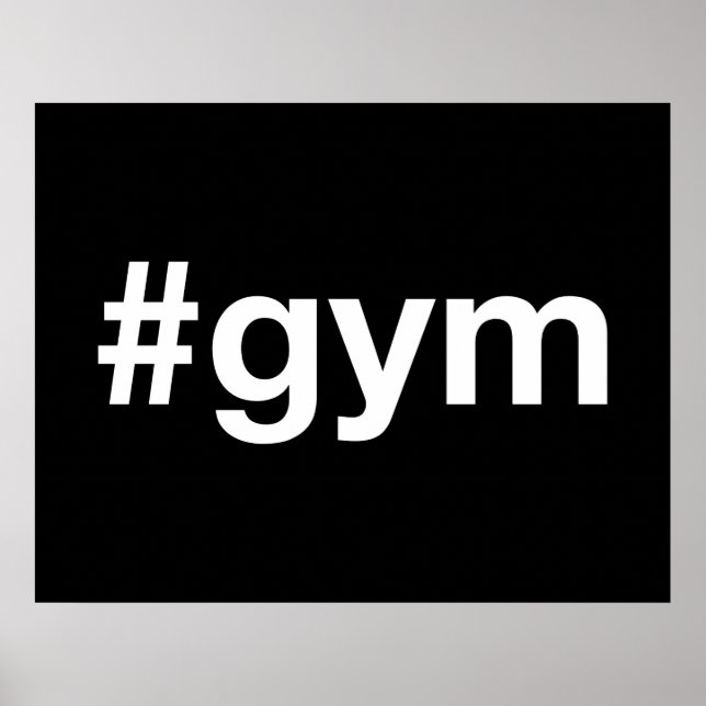 GYM Hashtag Poster (Framsidan)