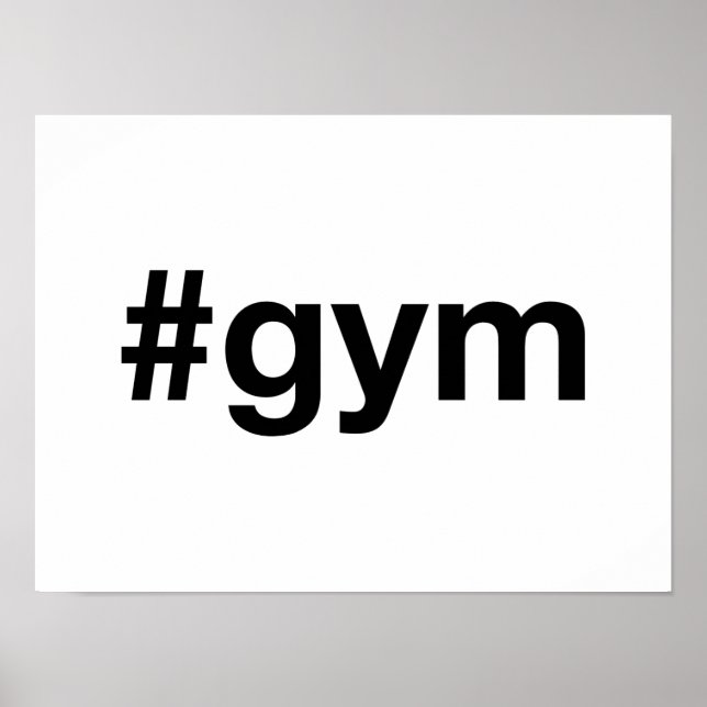 GYM Hashtag Poster (Framsidan)