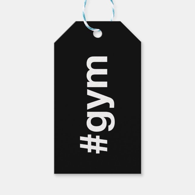 GYM Hashtag Presentetikett (Framsidan)
