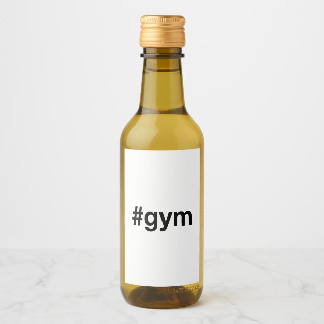 GYM Hashtag Vinetikett (Framsida)