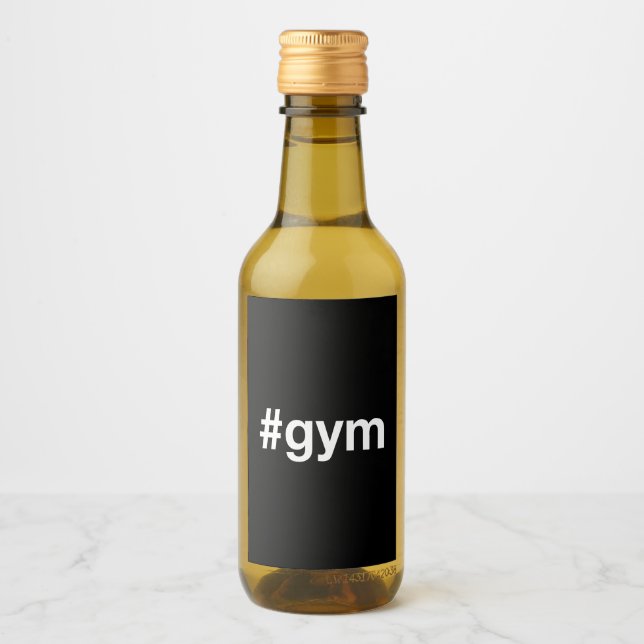 GYM Hashtag Vinetikett (Framsida)