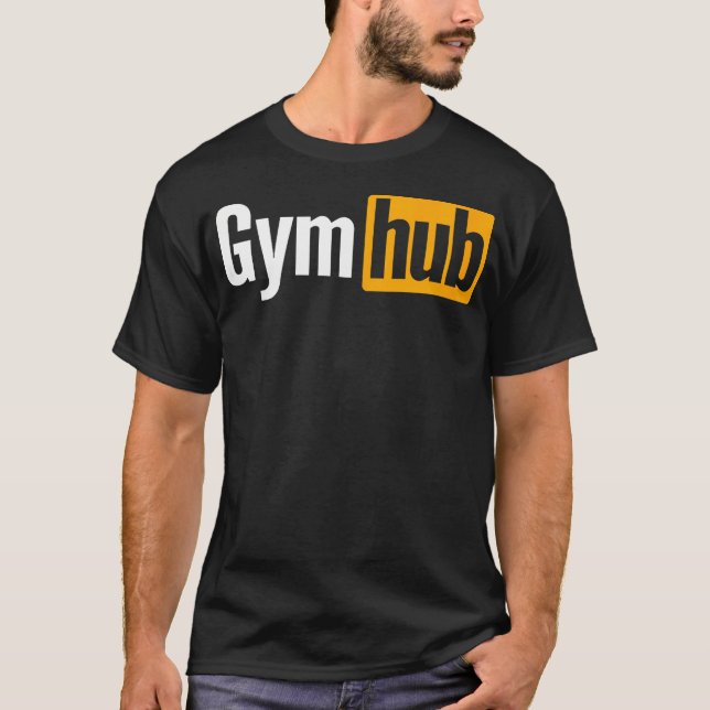 Gym Hub Fitness Weightlyftande Vuxen Motivering T Shirt (Framsida)