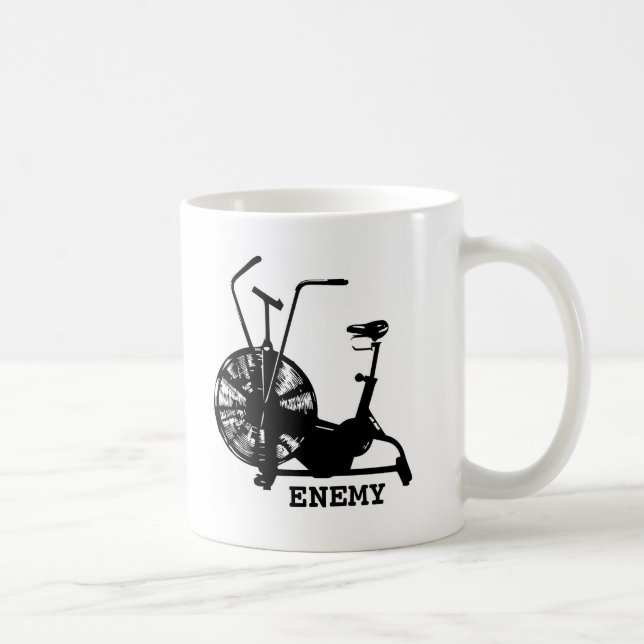 Gym Humor Black White Funny Workout Kaffemugg (Höger)