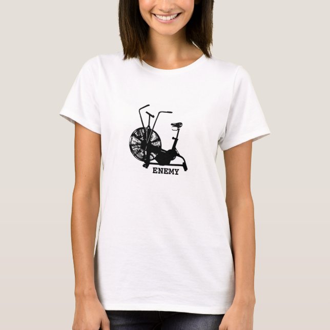 Gym Humor Black White Funny Workout Tee (Framsida)