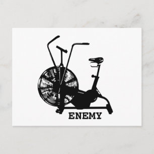 Gym Humor Black White Funny Workout Vykort