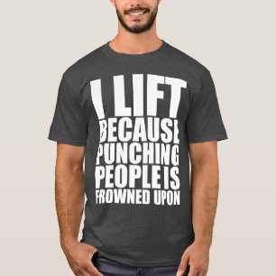 Gym Humor i Hiss för att Slående är förbjudet T-shirt