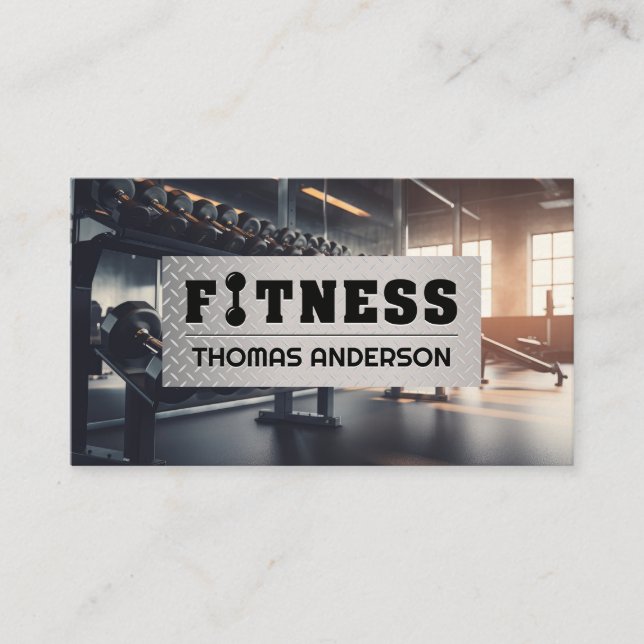 Gym Insida | Dumbbells | Treadmills Visitkort (Framsida)