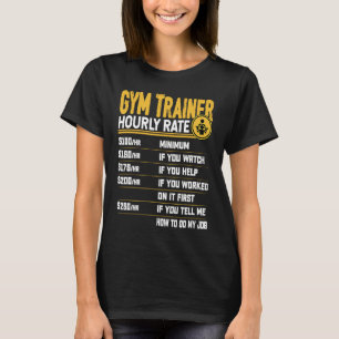 GYM-instruktör för timtaxering, personlig T Shirt