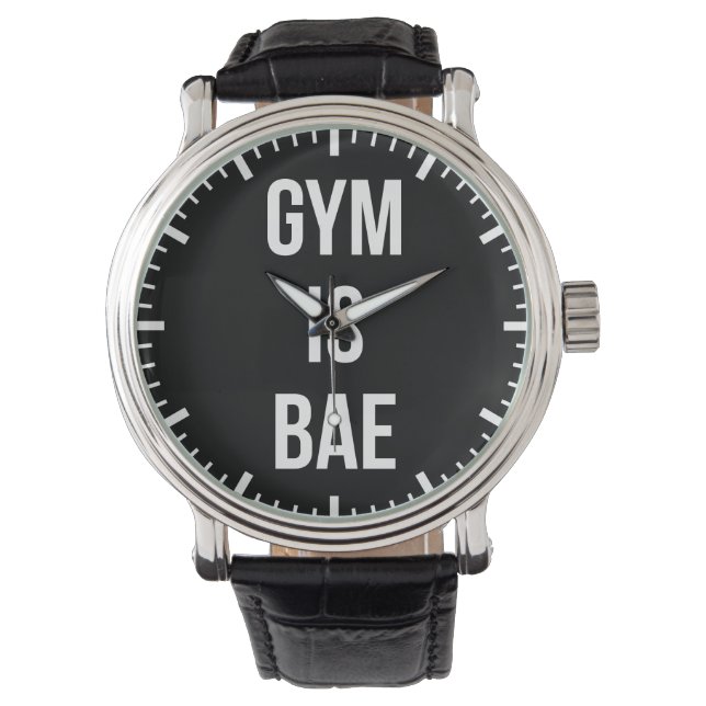 Gym is Bae - Lönsam arbetsinspirationell Armbandsur (Framsida)