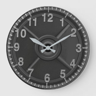 Gym Järn Weight Clock Stor Klocka