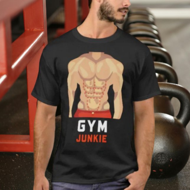 Gym Junkie: Anpassa Body Illusion T Shirt (Skapare uppladdad)