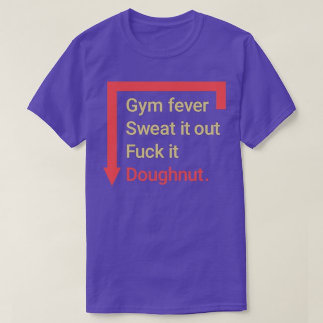 Gym junkie t shirt (Design framsida)