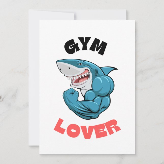Gym Kärlek Design Inbjudningar (Framsida)
