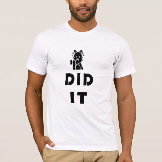 Gym katt design t shirt