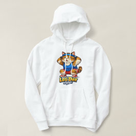 Gym Katt Humor Konst – Rolig Träningsstil Hoodie