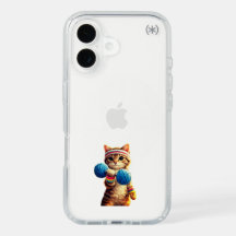 Gym Katt iPhone-fodral – Söt viktlyftande katt