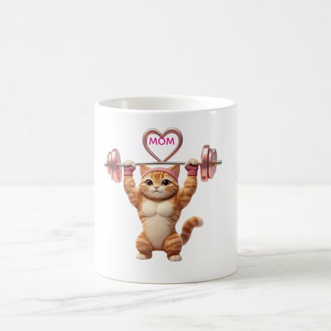 Gym Katt Mamma Mugg – Mors Dag-present (Center)