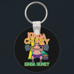 Gym Kindy Chunky Hunky Hippo Funny Workout Fitness Nyckelring<br><div class="desc">Gym Kindy Chunky Hunky Hippo Funny Workout Fitness Manar Women</div>