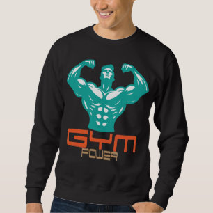 Gym Kraft Motivation Fitness Styrka Träning Lång Ärmad Tröja