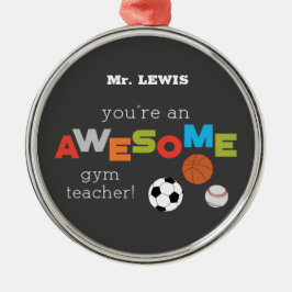 Gym Lacherapprecision Day Bollar, Fantastisk Julgransprydnad Metall