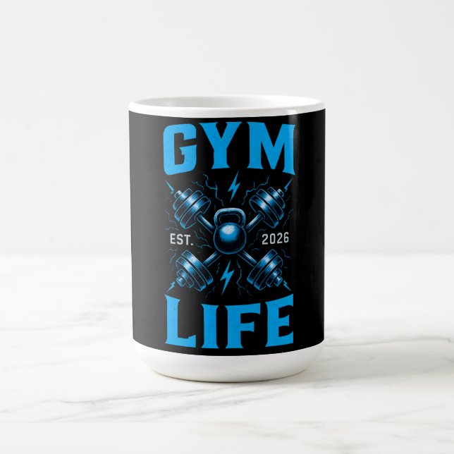Gym Life Est. 2026 – New Chapter Fitness Kaffemugg (Center)